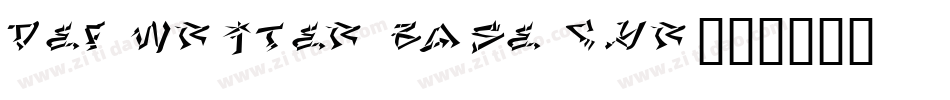 Def Writer BASE Cyr字体转换